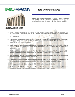 4nd Quarter Report 2016