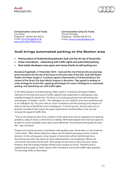 Audi brings automated parking to the Boston area