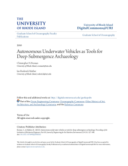Autonomous Underwater Vehicles as Tools for Deep