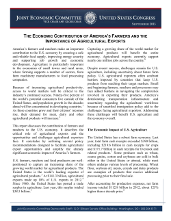the economic contribution of america`s farmers and the importance