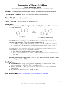Bromination of Alkenes II: Stilbene
