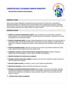 admin assistant job description
