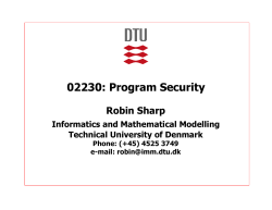 02230: Program Security