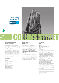 500 Collins St - Green Building Council of Australia