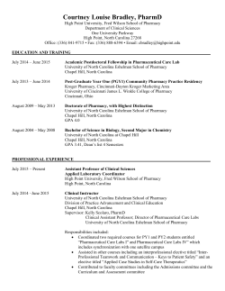 Courtney Louise Bradley, PharmD