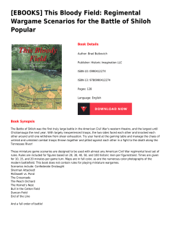 This Bloody Field: Regimental Wargame Scenarios