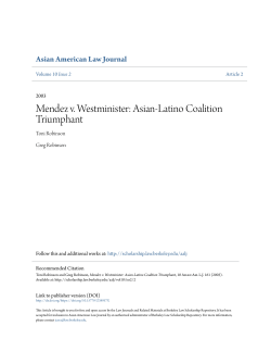 Mendez v. Westminister: Asian