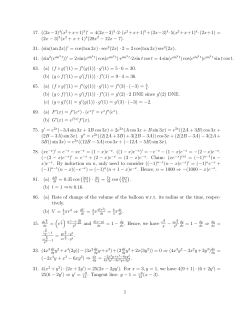 17. ((2x&minus;3)4(x2 +x+1)5)/ = 4(2x&minus;3)3 &middot;2&middot;(x2 +x+1)5 +(