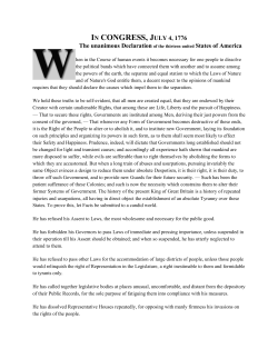 Declaration of Independence