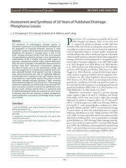 Assessment and Synthesis of 50 Years of Published Drainage
