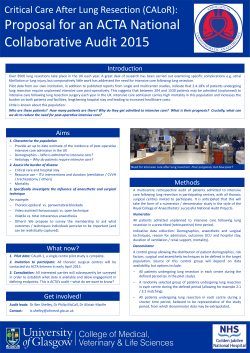 CALOR Poster Proposal