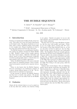 the hubble sequence - Centre de Données astronomiques de
