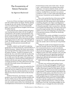 The Eccentricity of Simon Parnacute