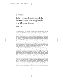 Falun Gong, Identity, and the Struggle over Meaning Inside