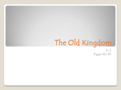 The Old Kingdom - qasocialstudies