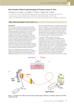 Non-invasive Raman spectroscopy of human tissue in vivo
