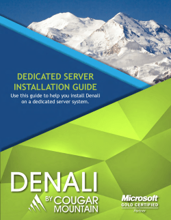 Dedicated Server Installation Guide