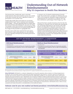 Understanding Out-of-Network Reimbursement