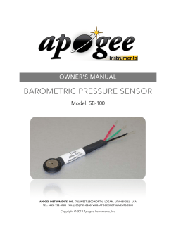 barometric pressure sensor
