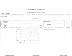 NAME OF WORK : - 1 7290.000 Cubic Meter Excavation for catch