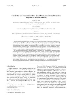 Sensitivities and Mechanisms of the Zonal Mean
