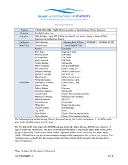RFP No - Guam Waterworks Authority