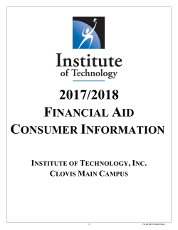Financial aid consumer information &ndash; Clovis