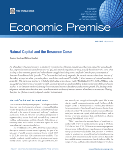 Natural Capital and the Resource Curse