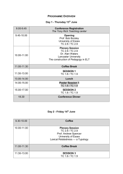 LangUE 2013 programme