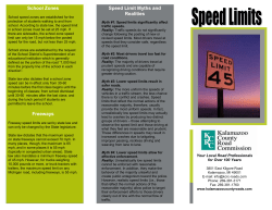 School Zones Freeways Speed Limit Myths and Realities