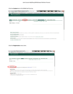 instructions for the Late Course Add/Drop/Withdrawal Petition Process