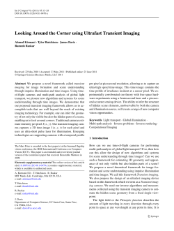 Looking Around the Corner using Ultrafast Transient Imaging