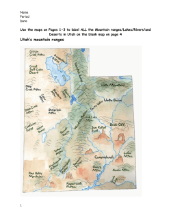 Utah`s mountain ranges