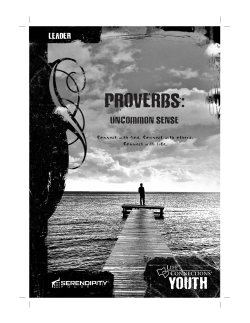 Life Connections Youth - Proverbs: Uncommon Sense