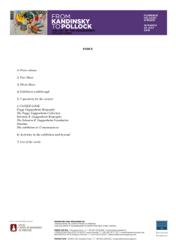 Press kit - Palazzo Strozzi