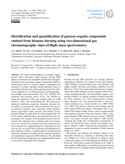 Identification and quantification of gaseous organic compounds