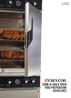 COOK-N-HOLD OVEN