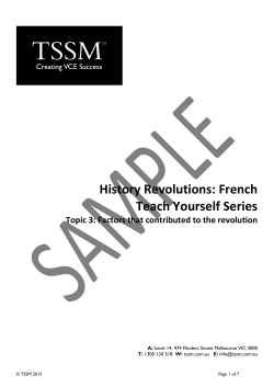 History Revolutions: French Teach Yourself Series