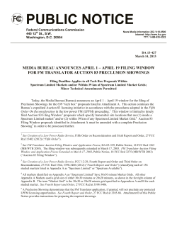 public notice - Cavell, Mertz