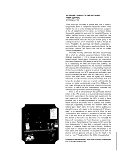 interpretations of the national park service