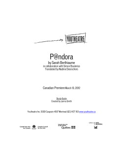 P@ndora - Youtheatre