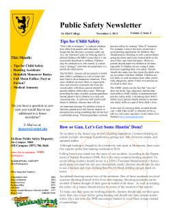 Public Safety Newsletter