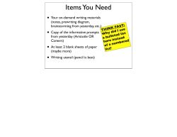 On-Demand Pre-writing - Warren County Schools