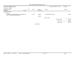 Twin Falls School District 411 Voucher Detail Listing