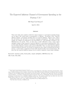 The Expected Inflation Channel of Government Spending in the