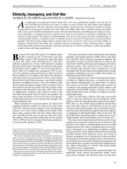 Ethnicity, Insurgency, and Civil War