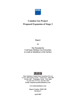 Camden Gas Project Proposed Expansion of Stage 2