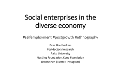 Social enterprises in the diverse economy