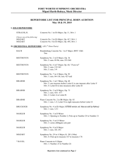 PDF - Fort Worth Symphony Orchestra