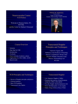 Transcranial Doppler